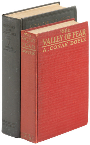 The last Sherlock Holmes novel — the first edition of The Valley of Fear, with Conan Doyle's autobiography