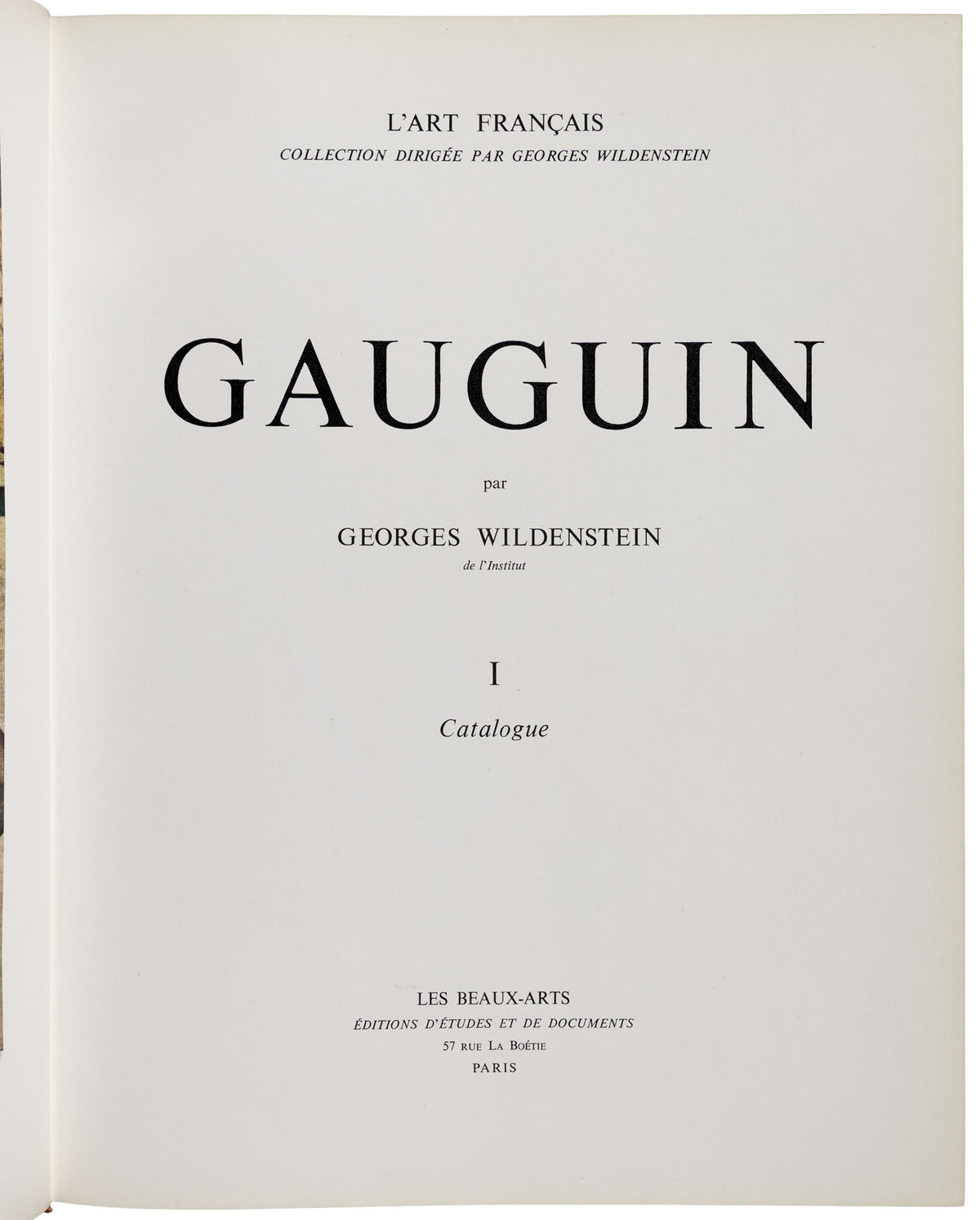 Gauguin I, title-page