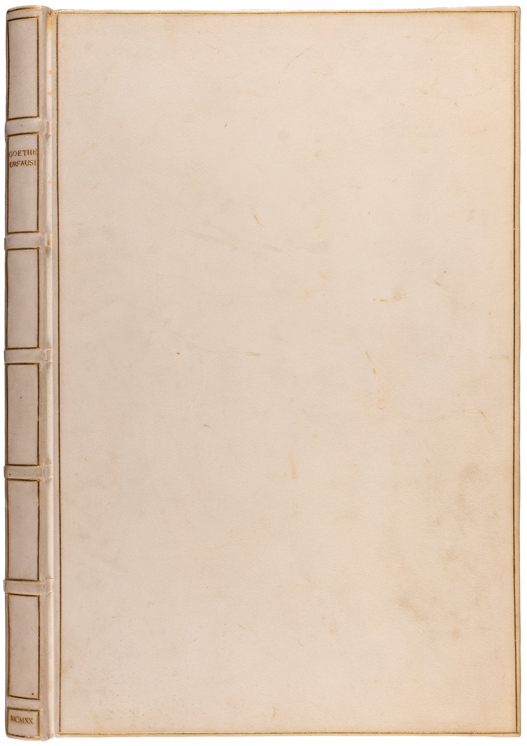 The Bremer Presse Urfaust, one of 270, in signed Frieda Thiersch vellum