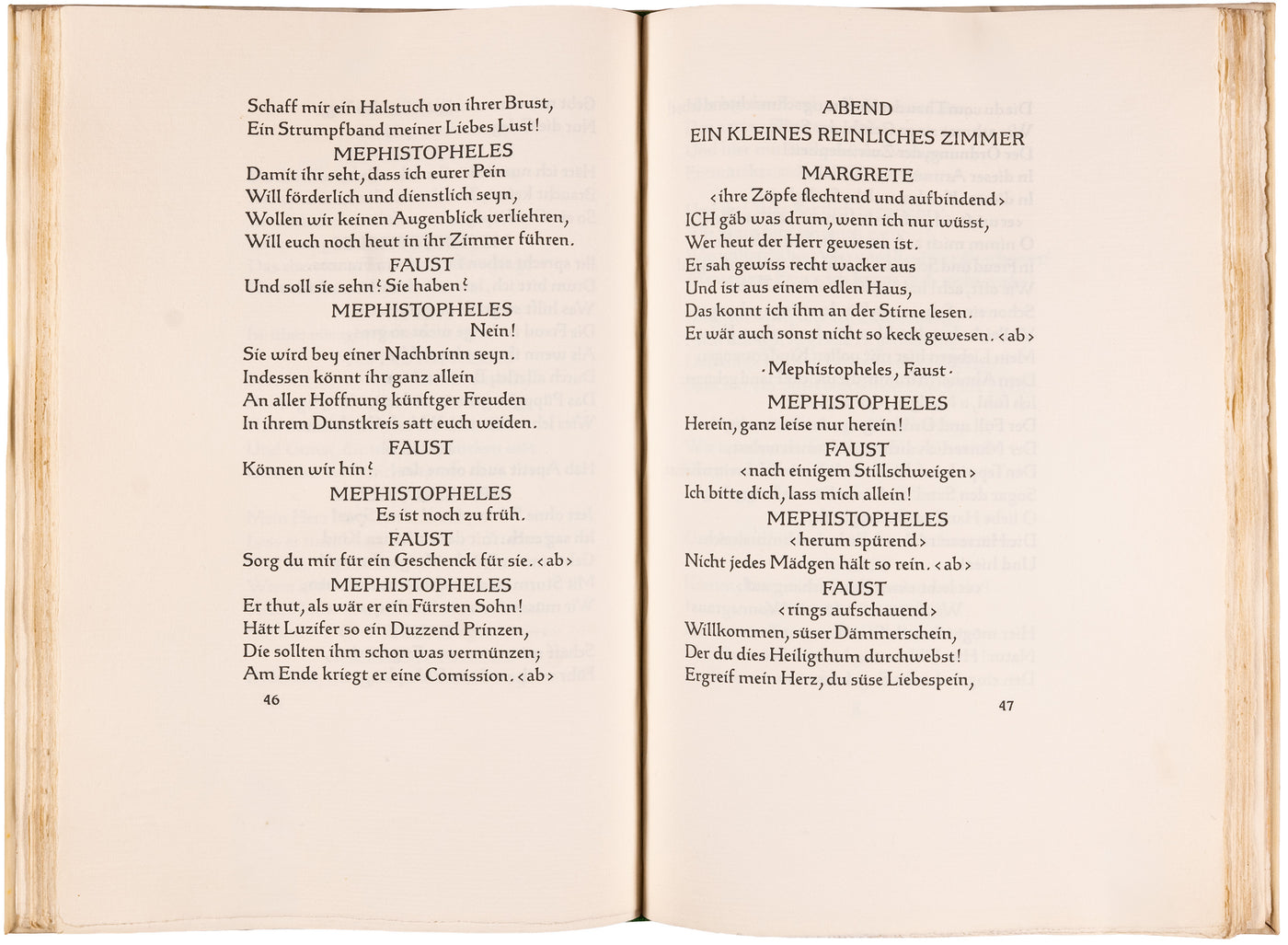 The Bremer Presse Urfaust, one of 270, in signed Frieda Thiersch vellum