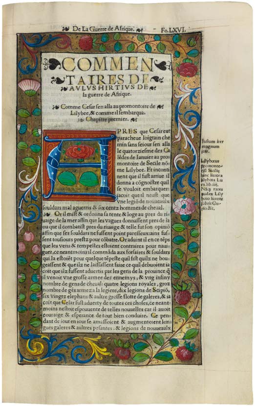 The Only Vellum Copy of Caesar’s Works of 1531