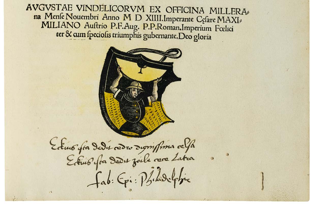 Johannes Eck’s Chrysopassus with a Presentation Inscription to the Auxiliary Bishop of Eichstätt