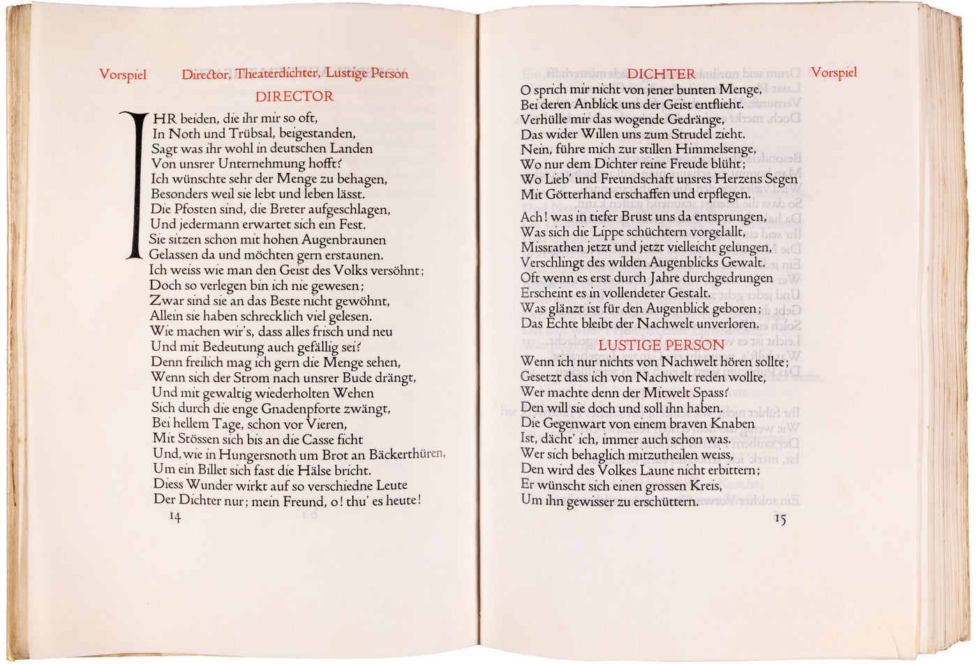 The Doves Press Faust, both parts among only twenty-five sets on vellum
