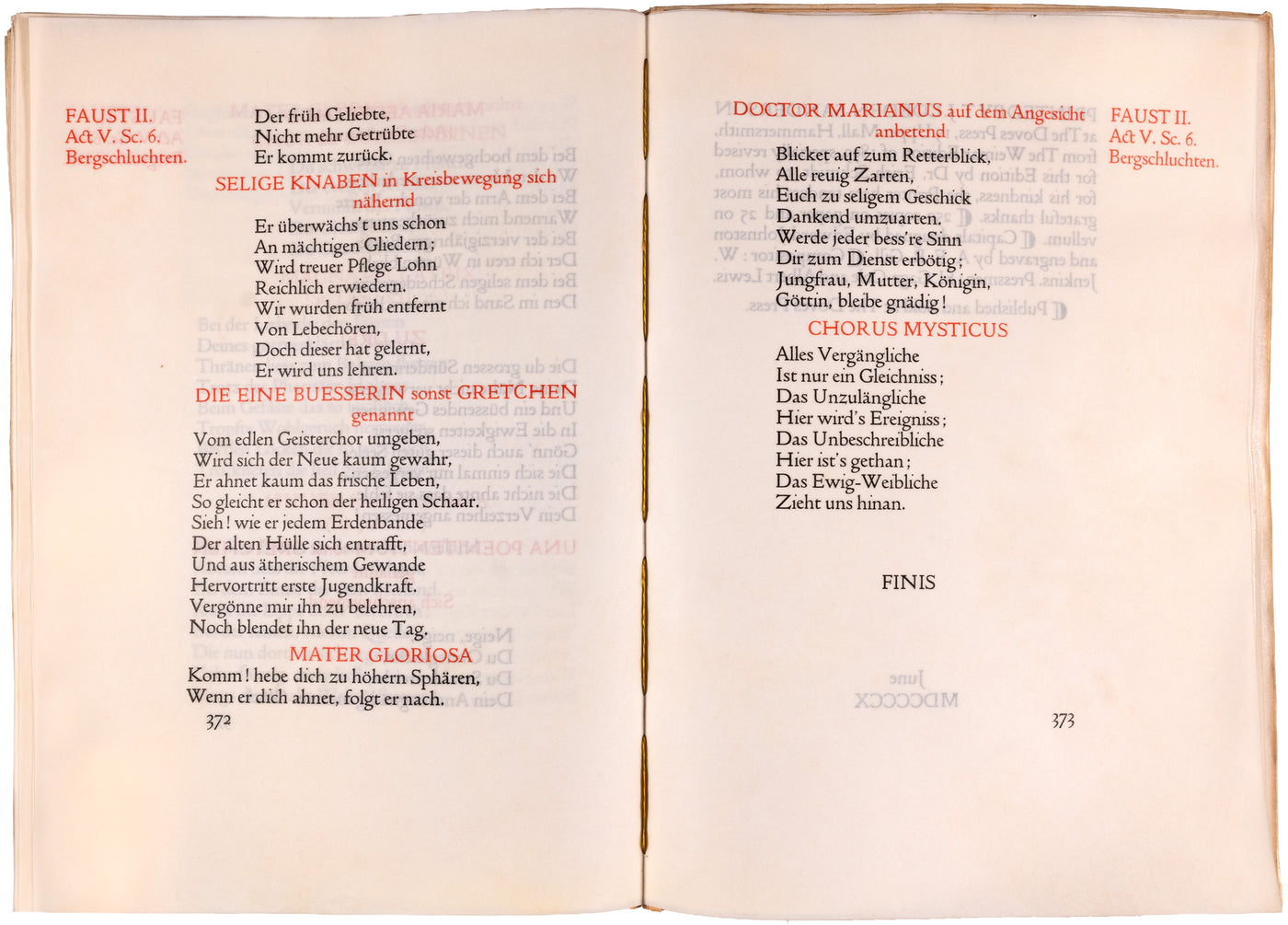 The Doves Press Faust, both parts among only twenty-five sets on vellum