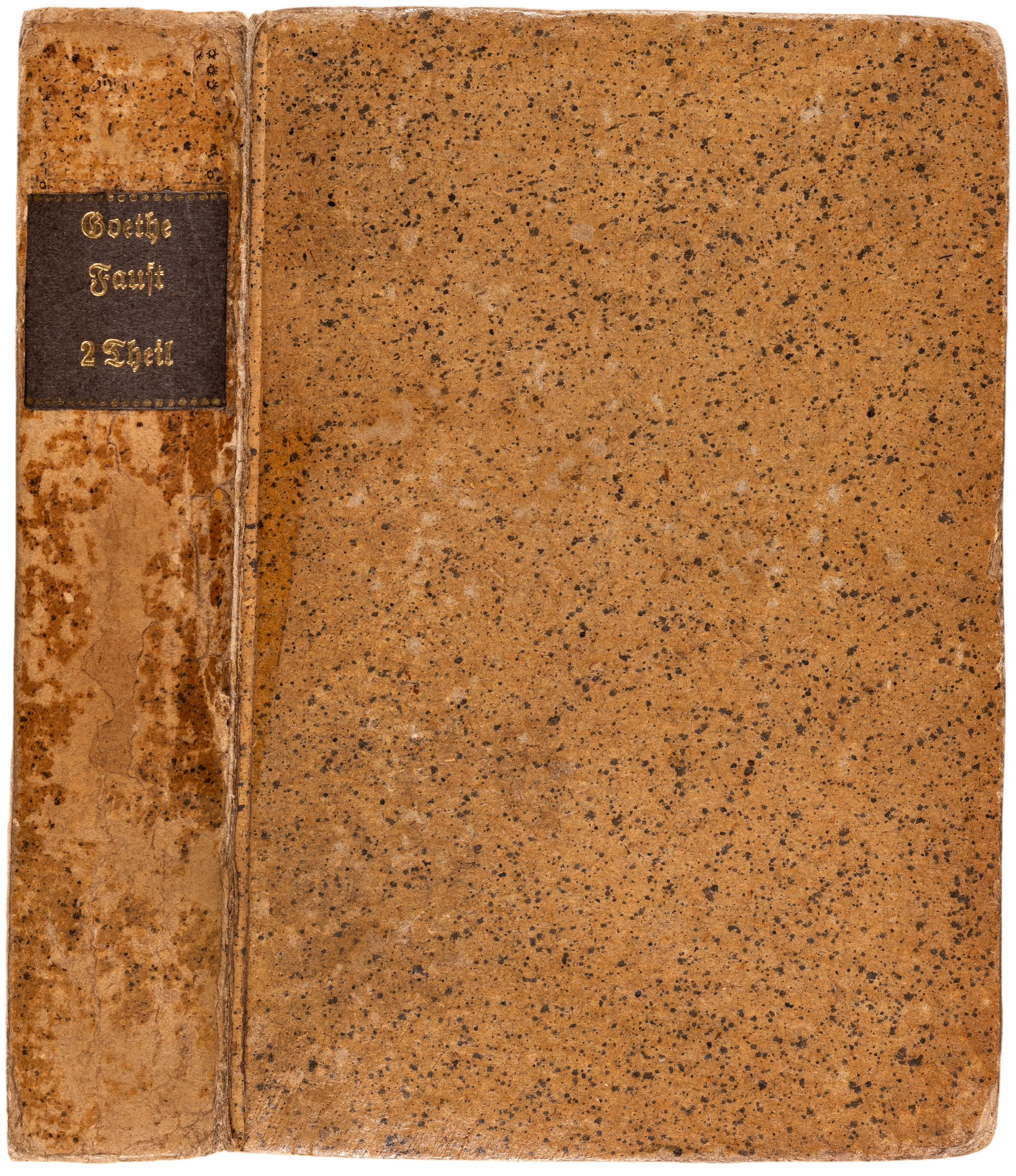 The posthumous first separate edition of Faust II, completed by Goethe shortly before his death