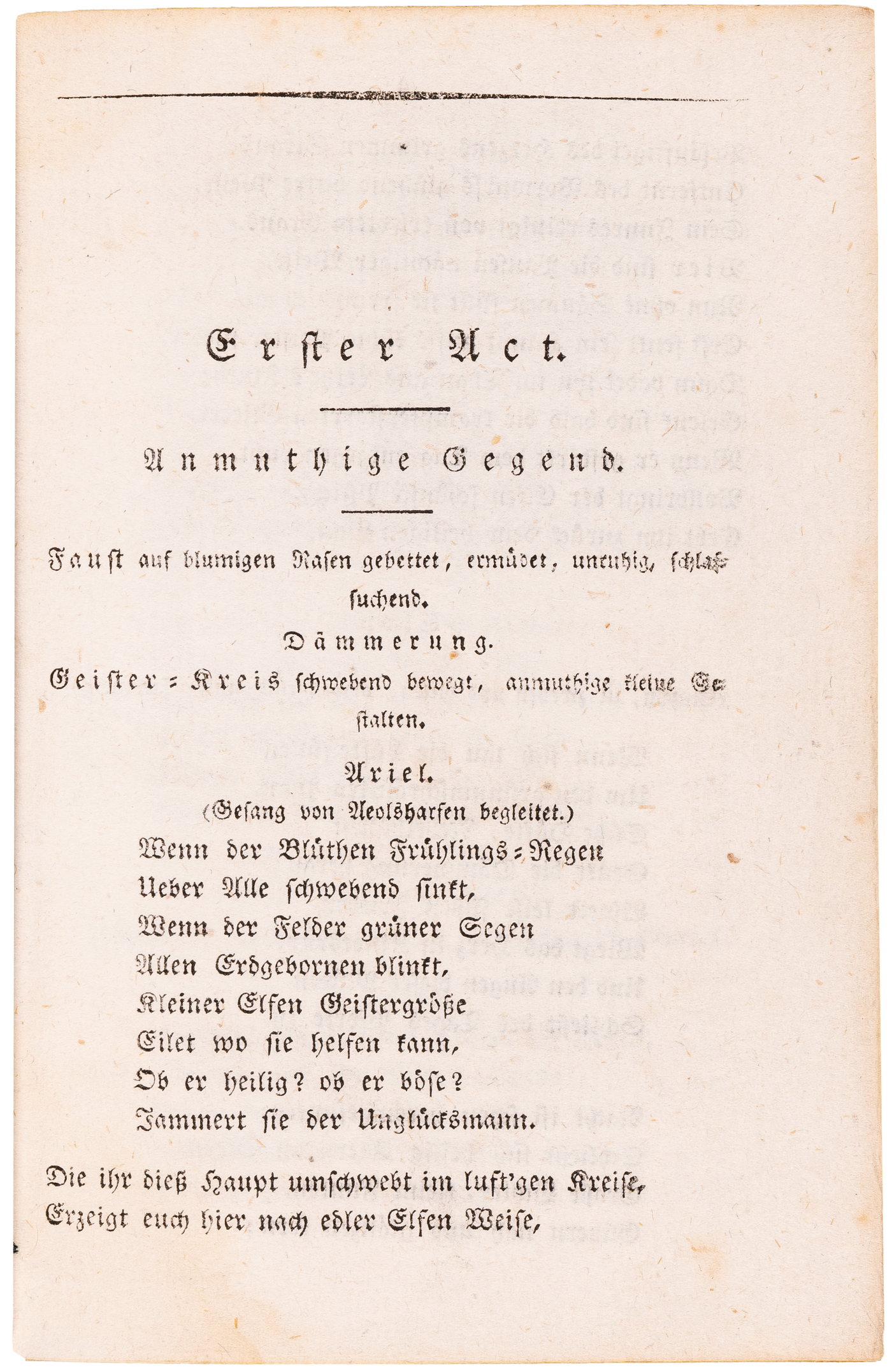 The posthumous first separate edition of Faust II, completed by Goethe shortly before his death