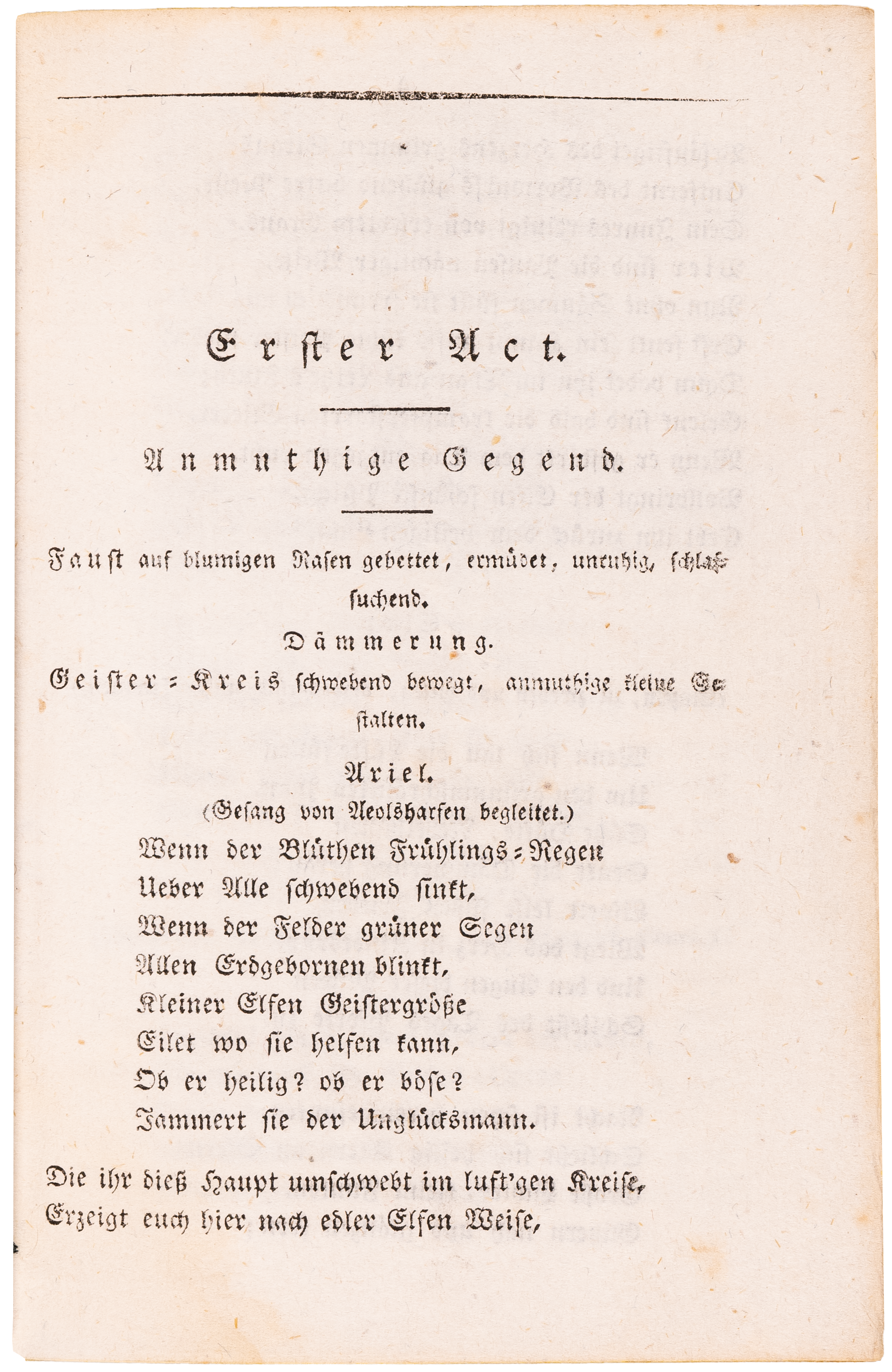 The posthumous first separate edition of Faust II, completed by Goethe shortly before his death