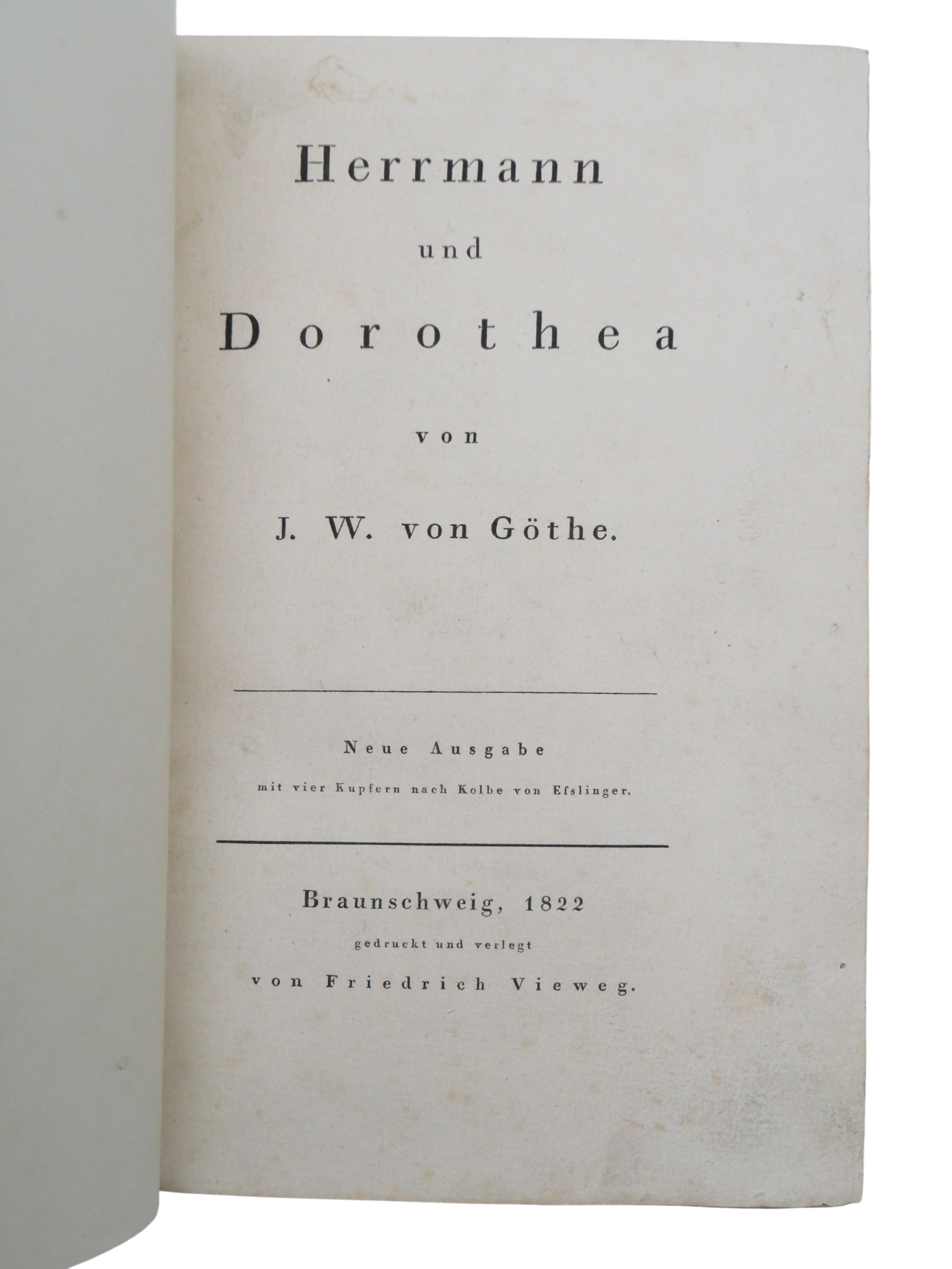 The illustrated Prachtausgabe of Hermann und Dorothea, in a signed Karl Ebert art binding