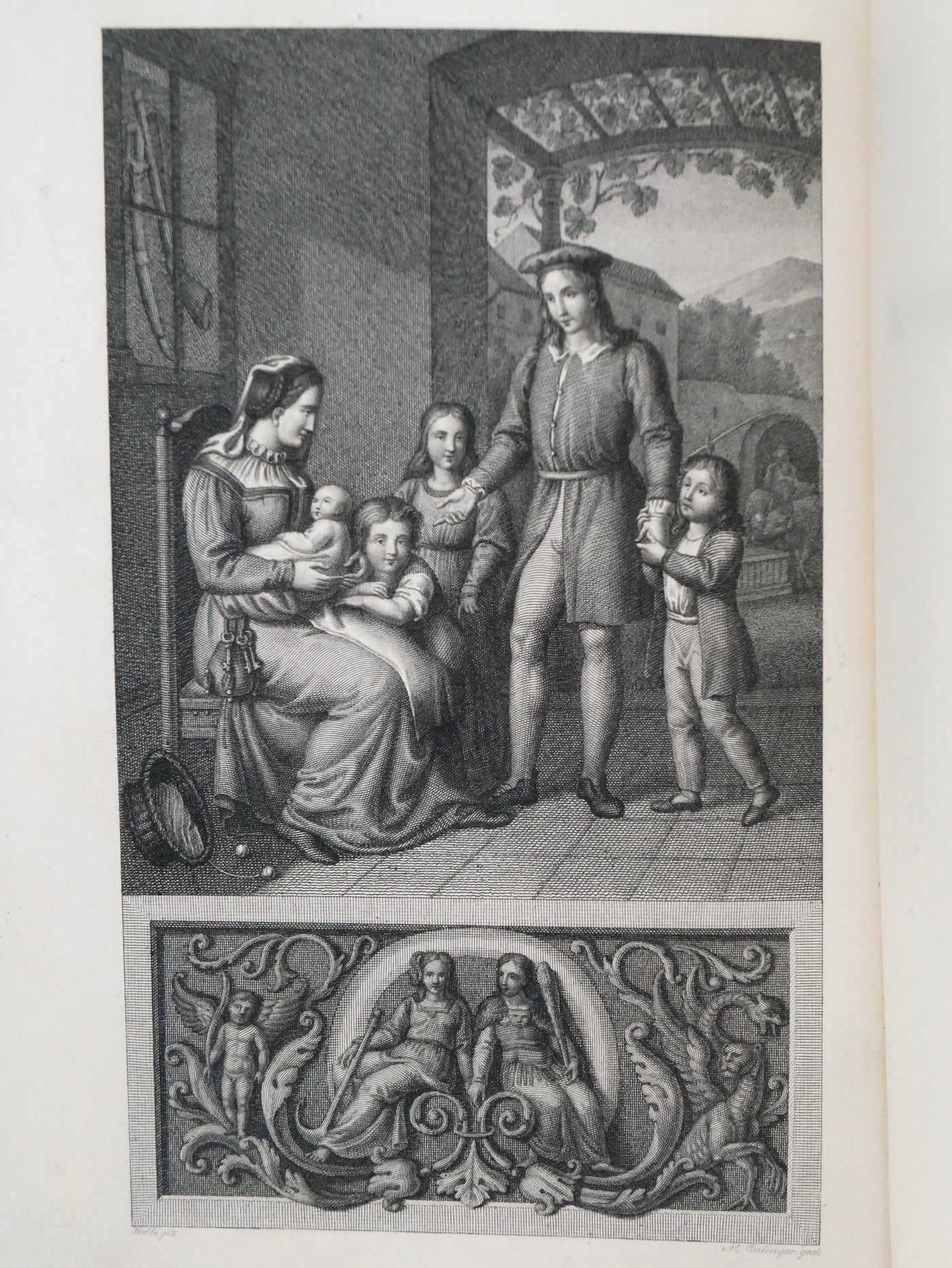 The illustrated Prachtausgabe of Hermann und Dorothea, in a signed Karl Ebert art binding