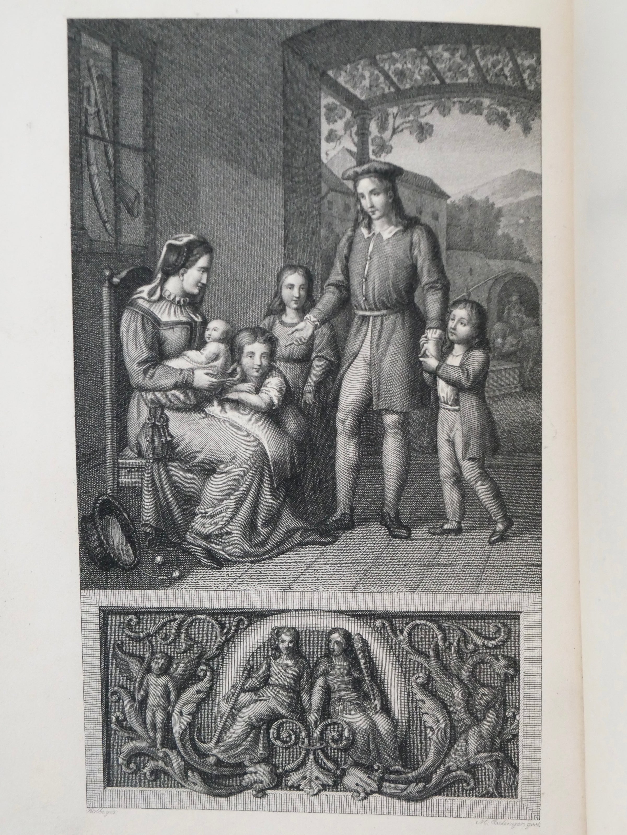 The illustrated Prachtausgabe of Hermann und Dorothea, in a signed Karl Ebert art binding