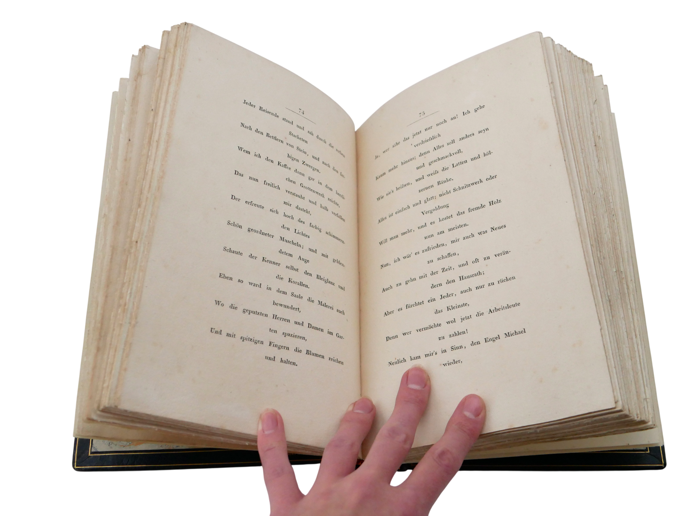 The illustrated Prachtausgabe of Hermann und Dorothea, in a signed Karl Ebert art binding
