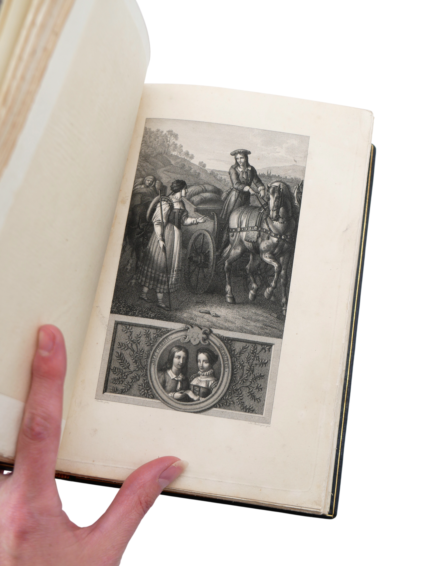 The illustrated Prachtausgabe of Hermann und Dorothea, in a signed Karl Ebert art binding