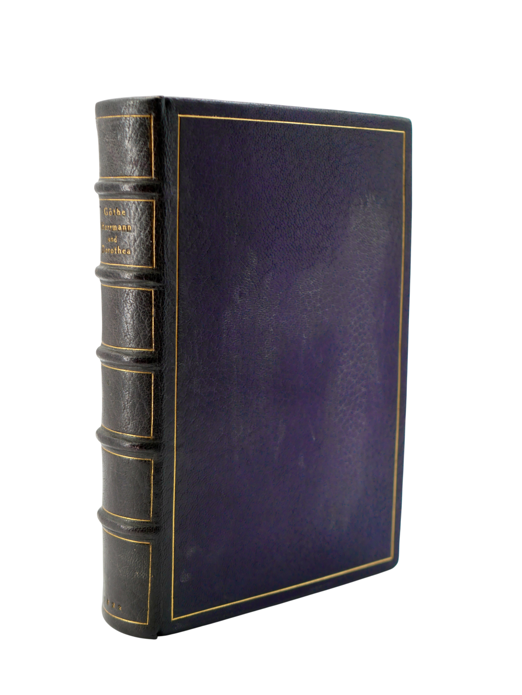 The illustrated Prachtausgabe of Hermann und Dorothea, in a signed Karl Ebert art binding