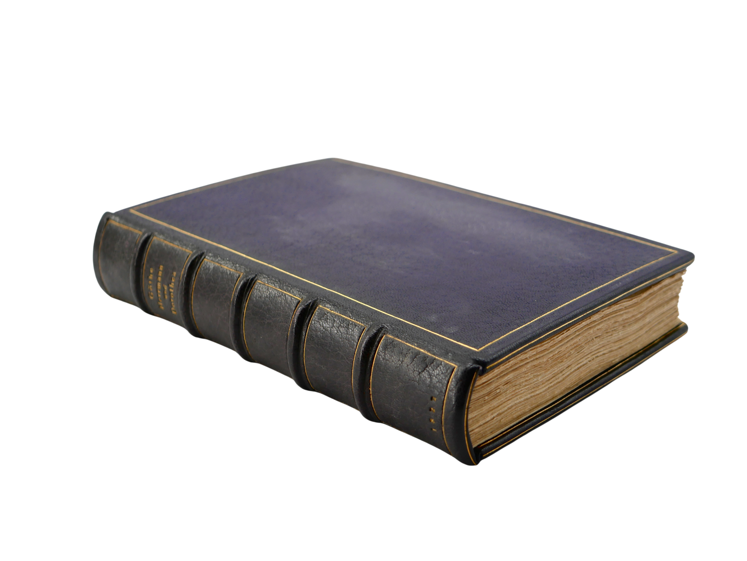 The illustrated Prachtausgabe of Hermann und Dorothea, in a signed Karl Ebert art binding