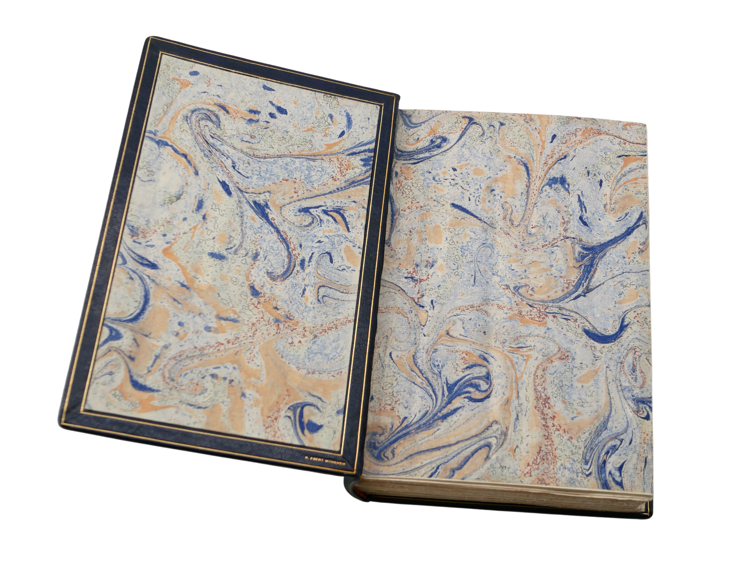 The illustrated Prachtausgabe of Hermann und Dorothea, in a signed Karl Ebert art binding