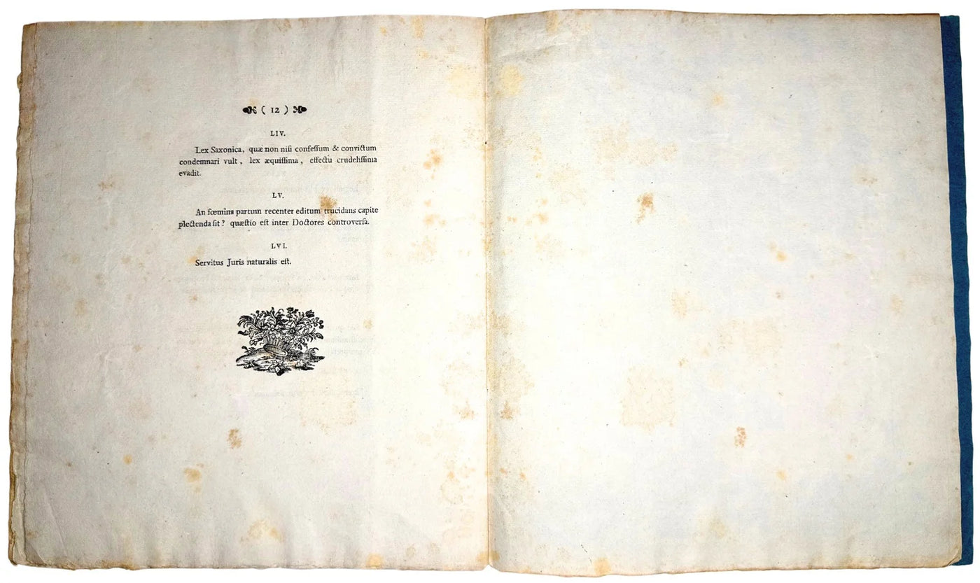 Goethe’s Dissertation: By far the rarest of all his First Editions – Unique Copy: uncut and unopened
