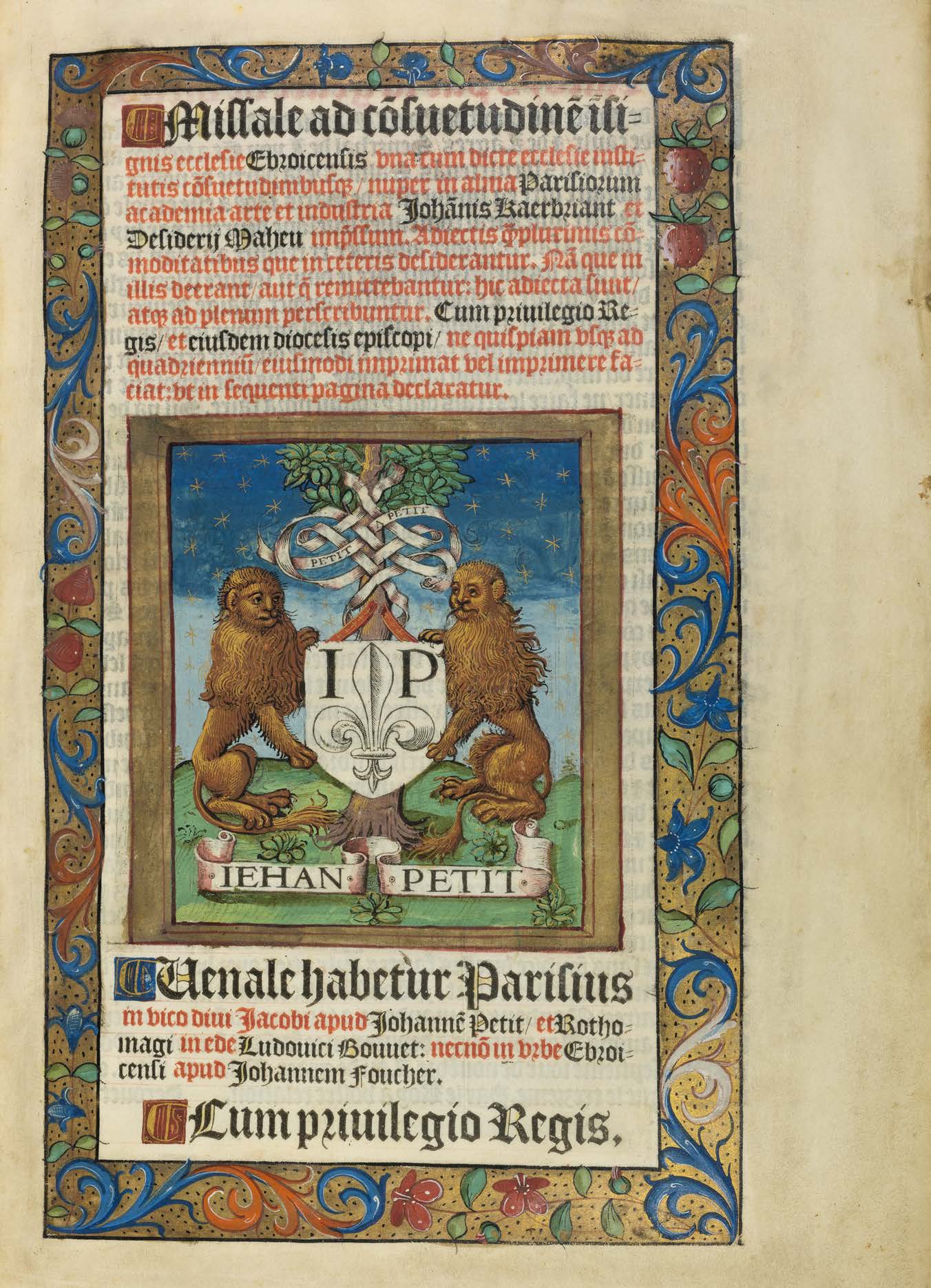 The Only Complete Vellum Copy of the Évreux Missal