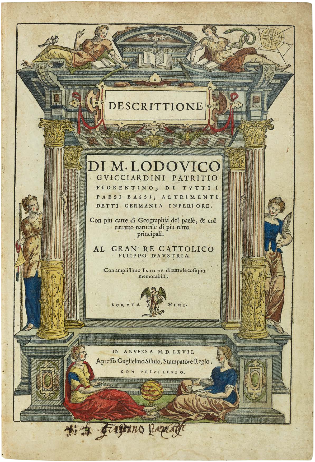 The Famous Contemporary Description of the Netherlands in a Magnificently Coloured First Edition