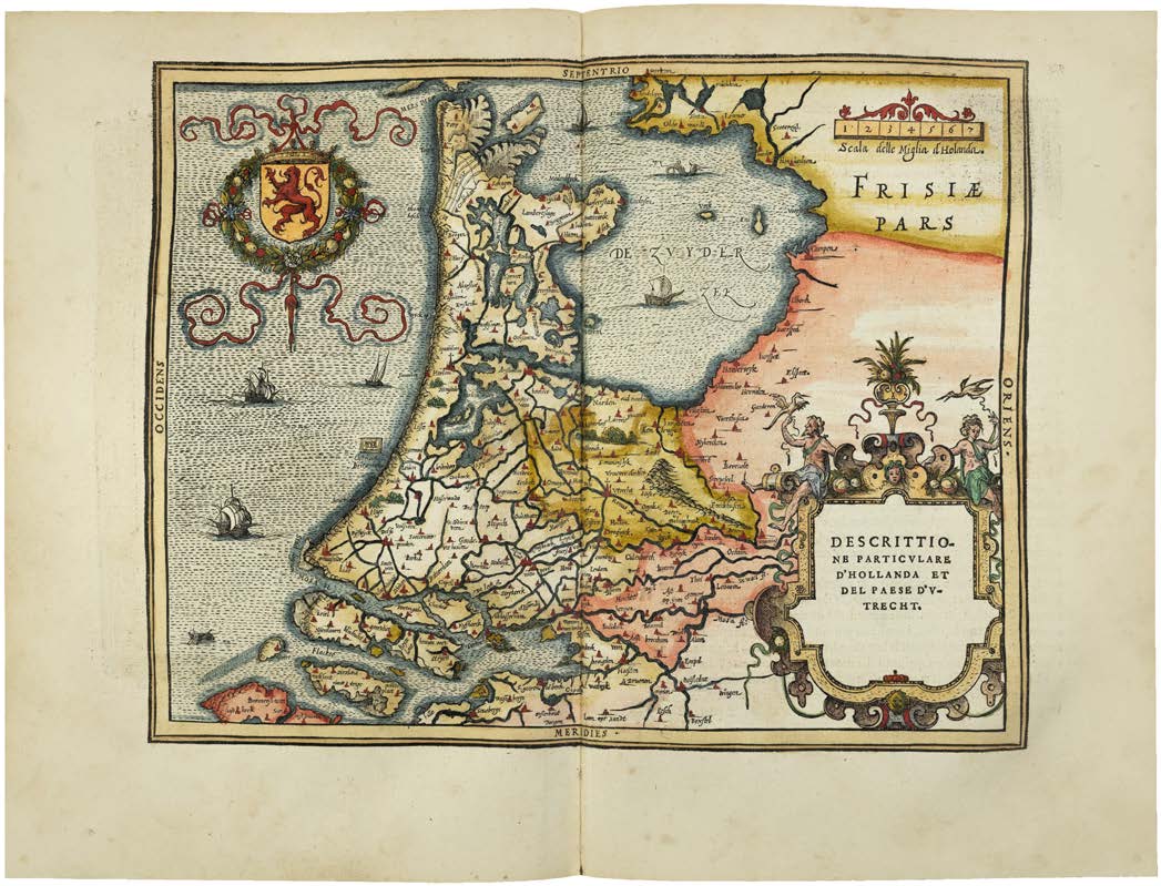 The Famous Contemporary Description of the Netherlands in a Magnificently Coloured First Edition