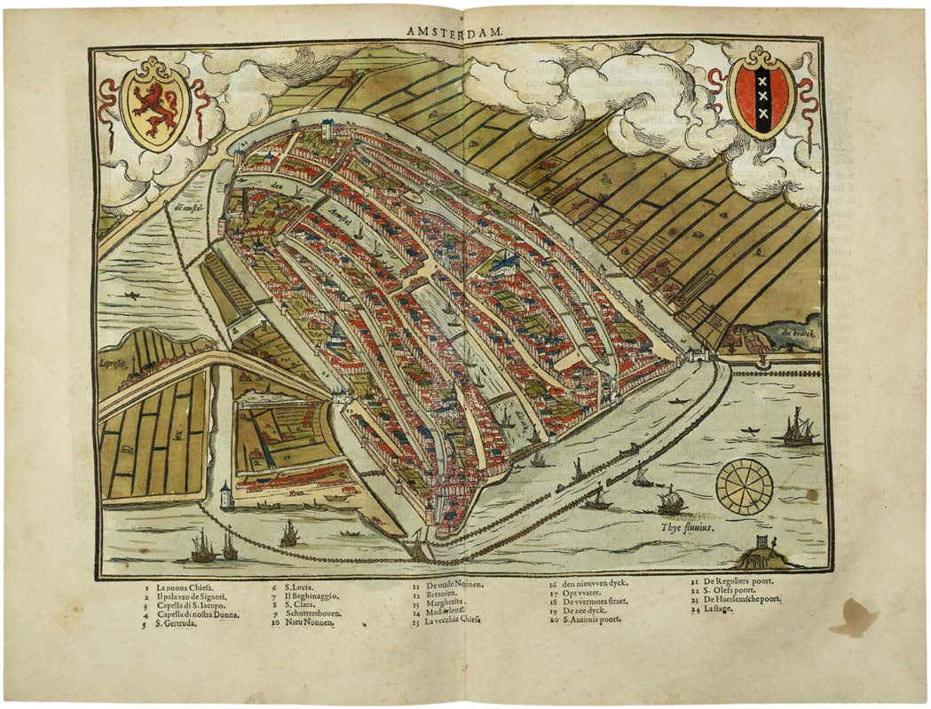 The Famous Contemporary Description of the Netherlands in a Magnificently Coloured First Edition