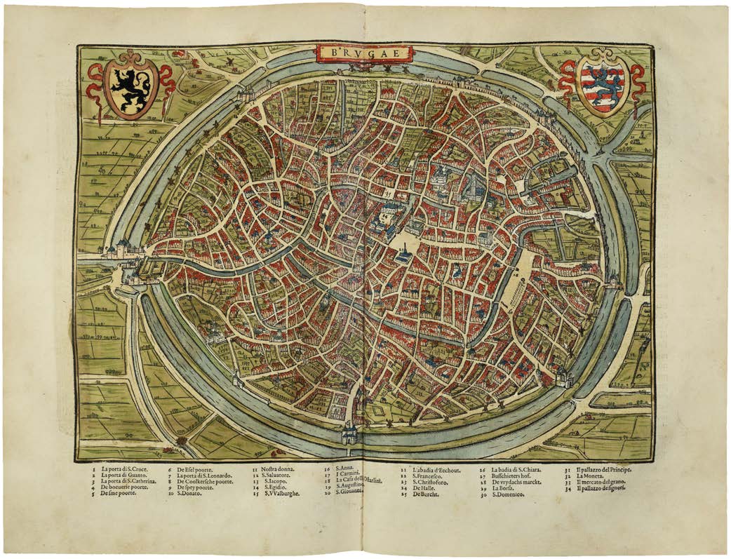 The Famous Contemporary Description of the Netherlands in a Magnificently Coloured First Edition