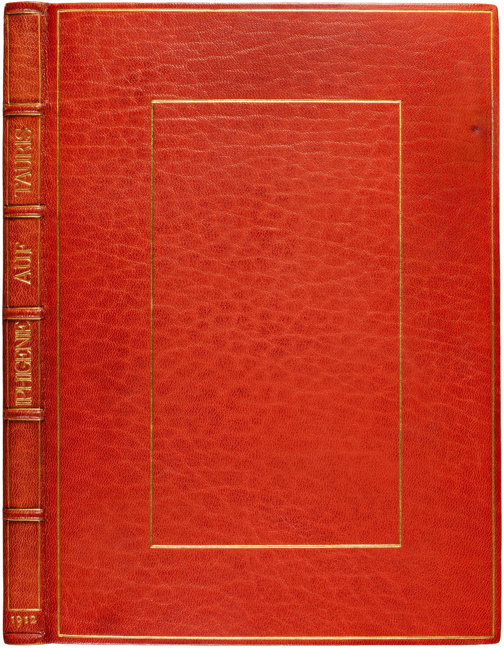 The Doves Press Iphigenie auf Tauris, one of only twenty on snow-white vellum, in signed Doves Bindery morocco
