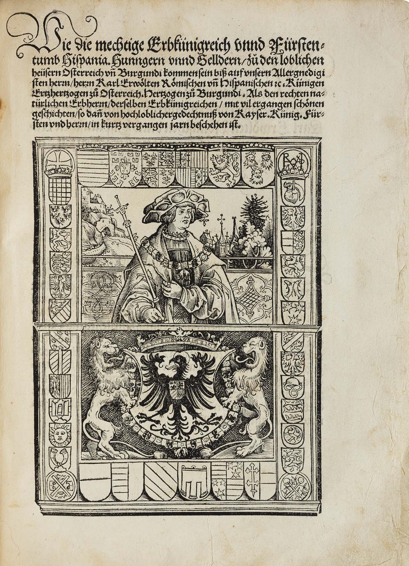 Augsburg Woodcut Chronicle for Charles V’s Election