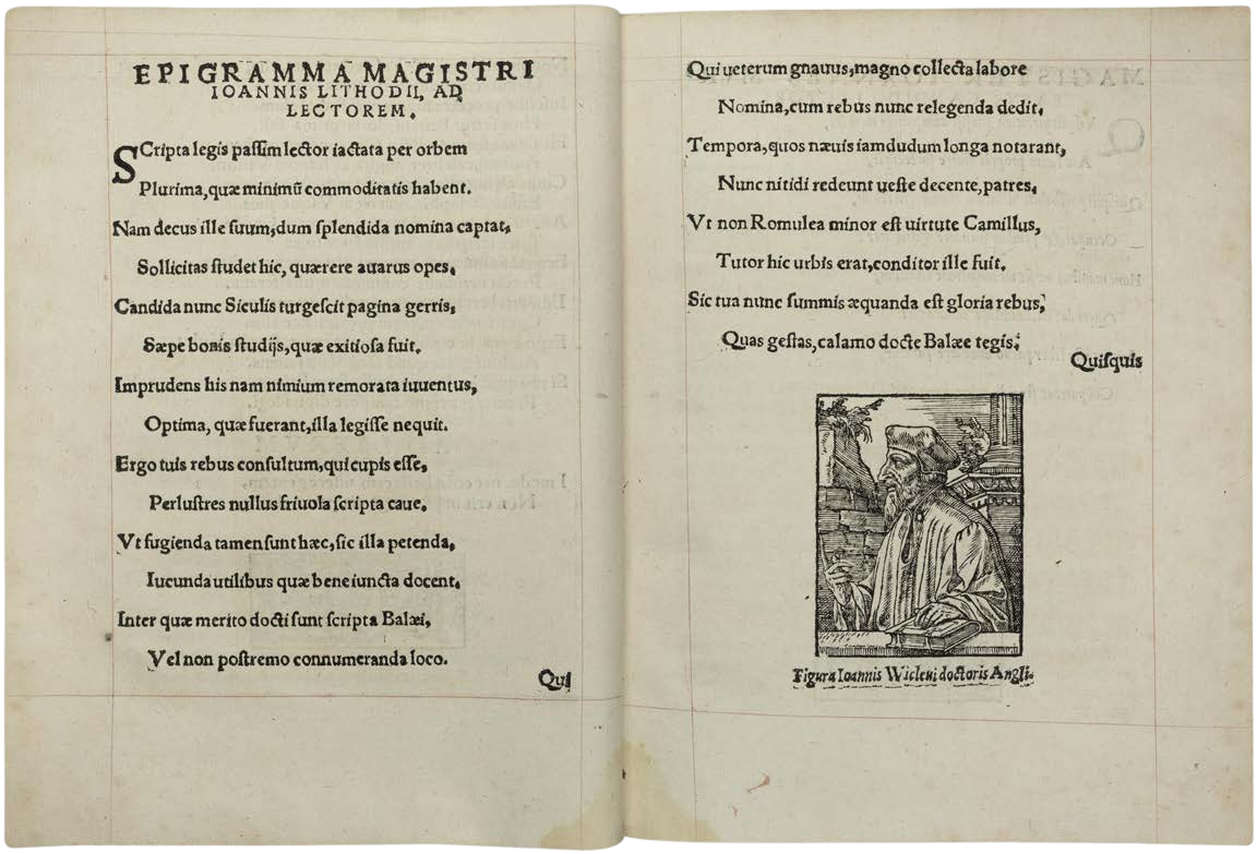 The First Printed British Bibliography in a Magnificent Mosaic Binding for Sir Thomas Wotton, the “English Grolier"