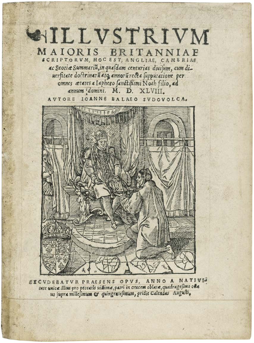 The First Printed British Bibliography in a Magnificent Mosaic Binding for Sir Thomas Wotton, the “English Grolier"