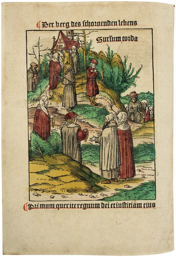 Johann Geiler von Kaysersberg’s Predigen Teütsch with Original-Coloured Burgkmair Woodcuts