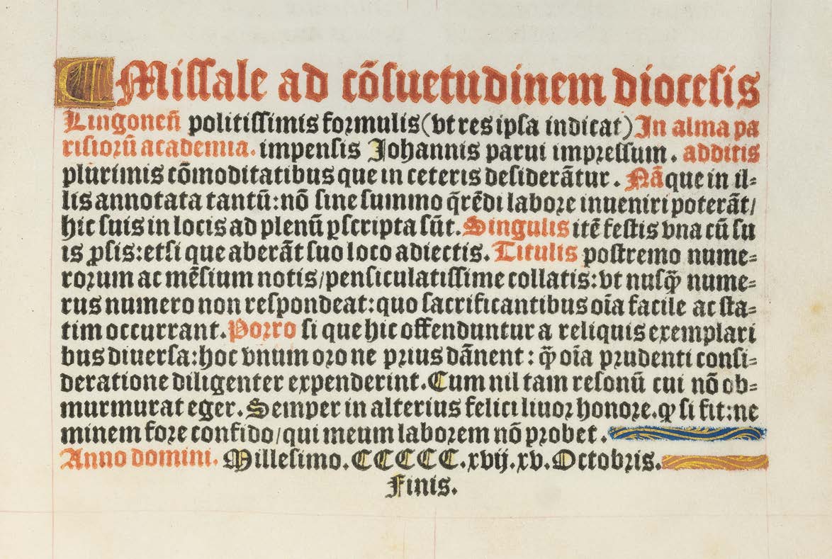 The Langres Missal of 1517 Illuminated by Etienne Colaud