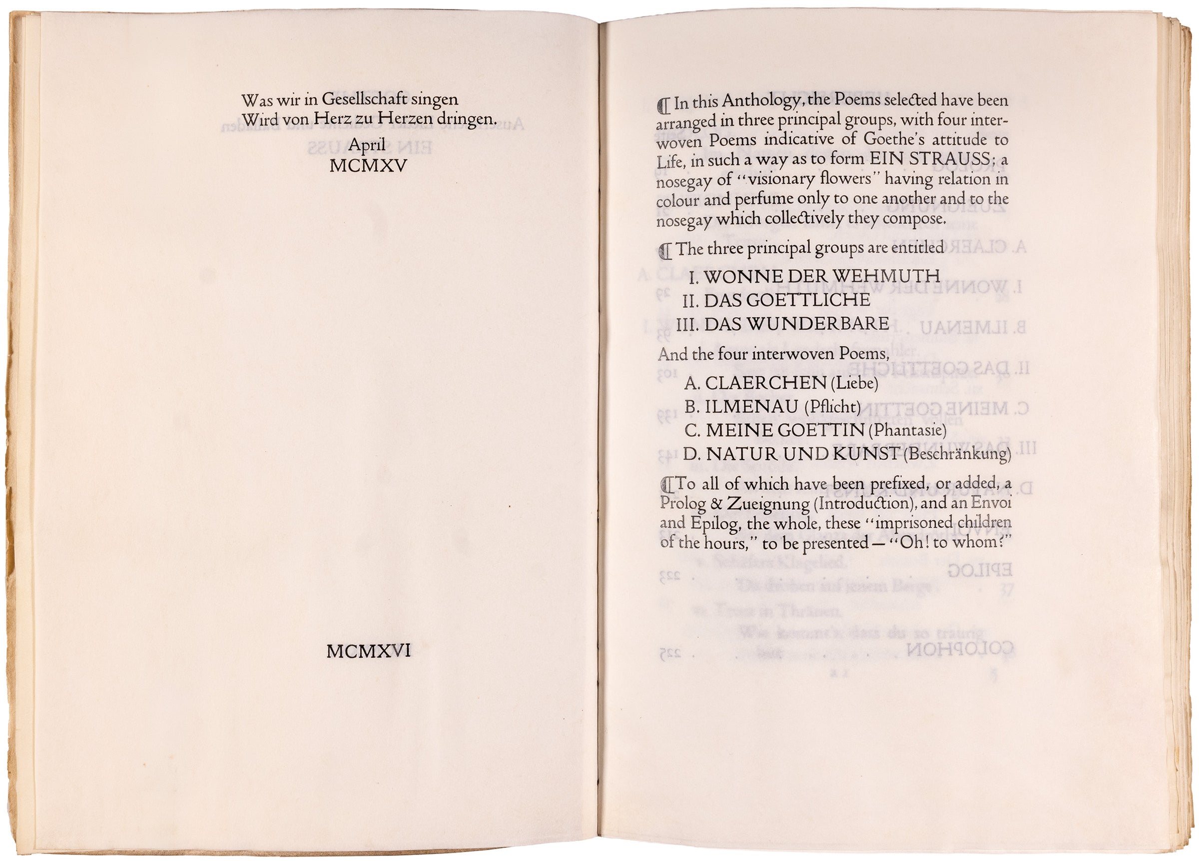 The Doves Press Auserlesene Lieder, one of only ten on vellum