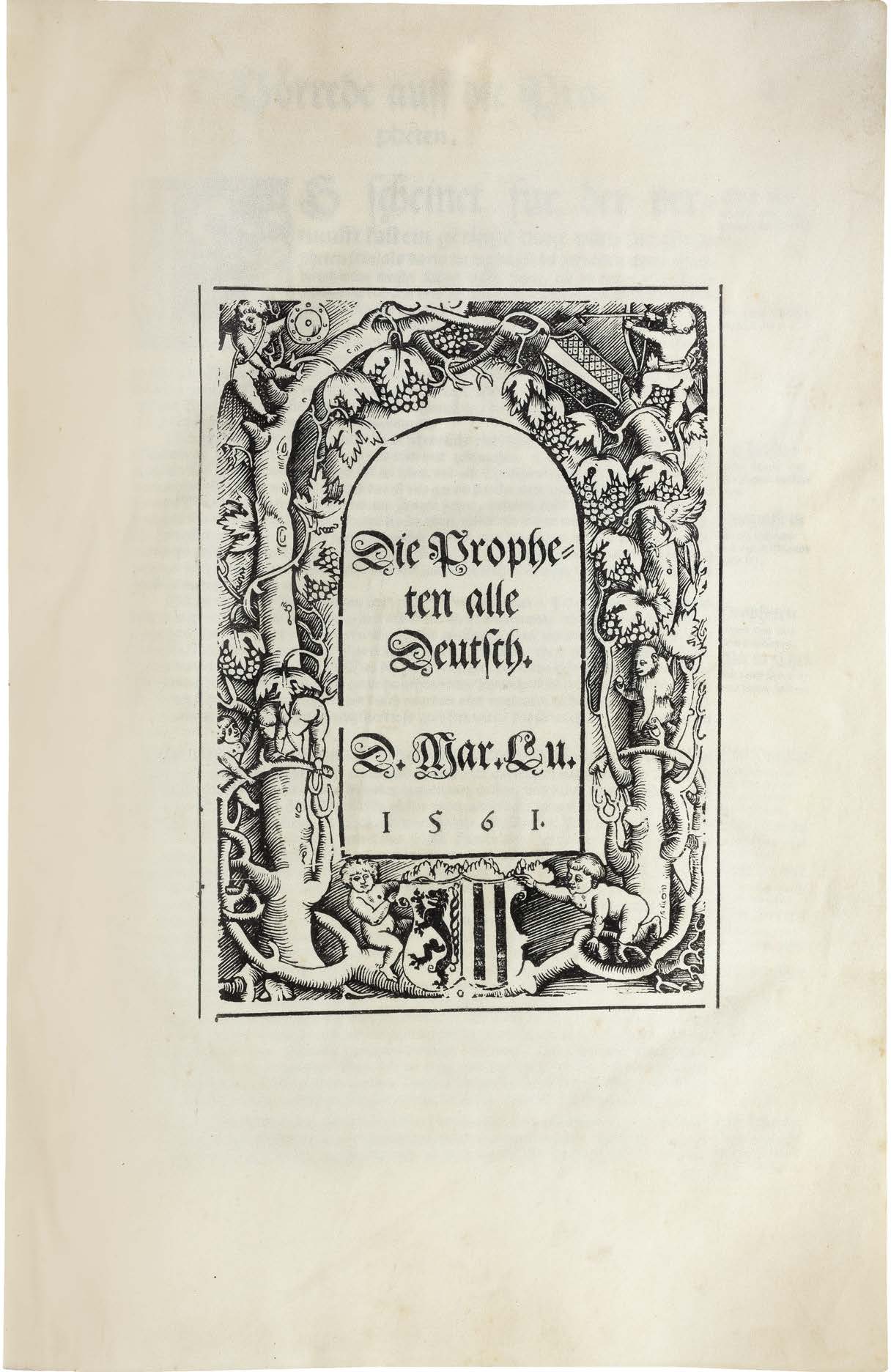 One of the Last Great Monumental Luther Bibles on Vellum