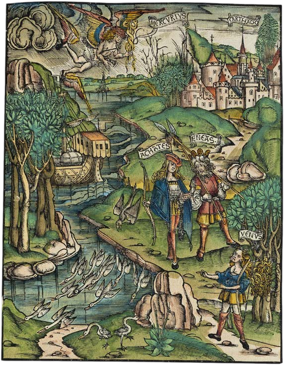 Vergil’s Works with More Than 200 Contemporary Coloured Strasbourg Woodcuts