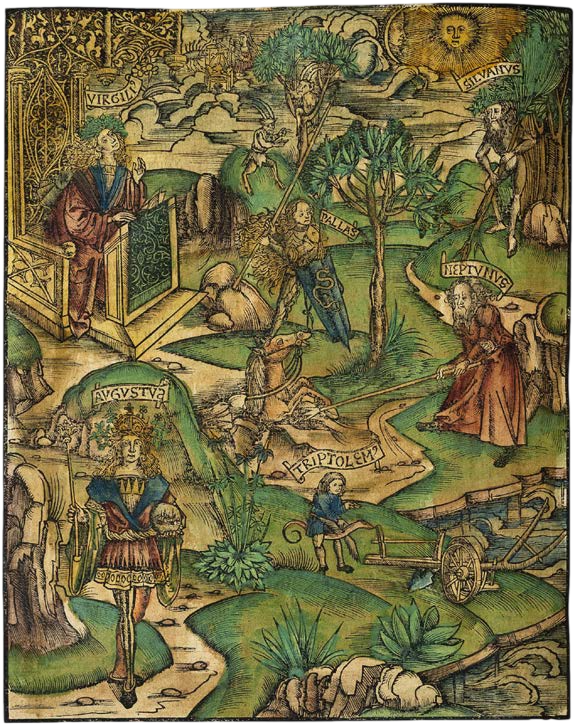 Vergil’s Works with More Than 200 Contemporary Coloured Strasbourg Woodcuts