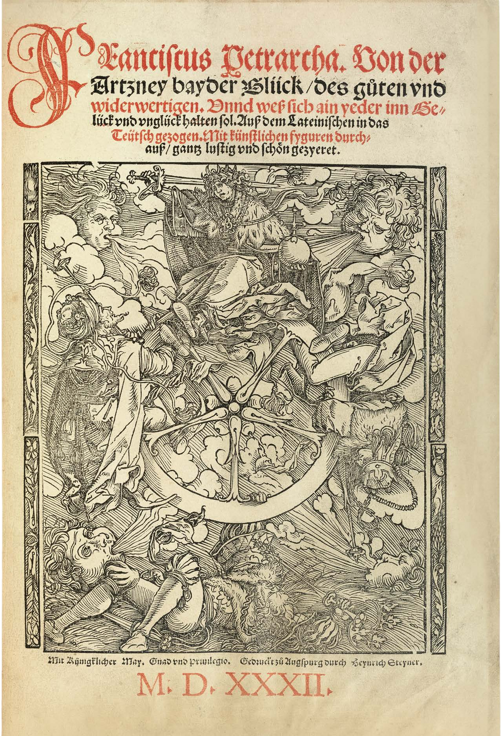 Petrarch’s Von der Artzney bayder Glück with 261 Woodcuts