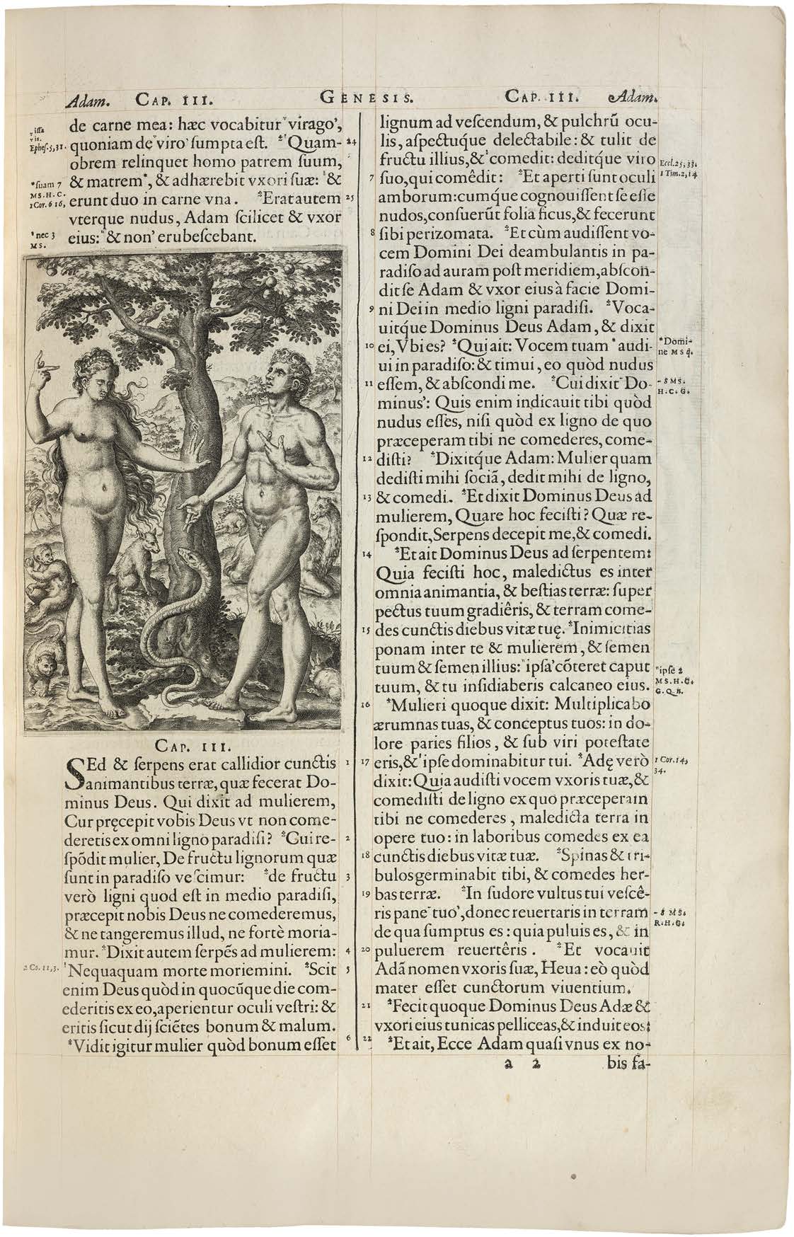 Plantin’s Great Engraved Bible in the Largest Known Fanfare Binding