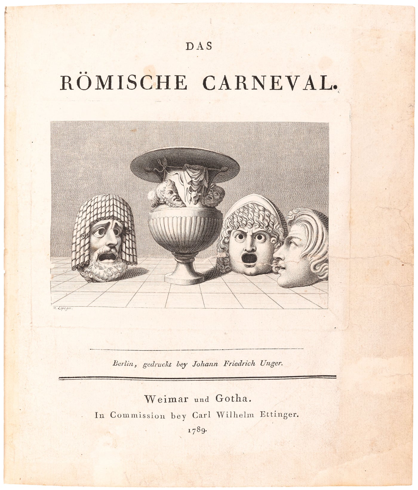 Das Römische Carneval: from the library of the statesman Carlo Schmid