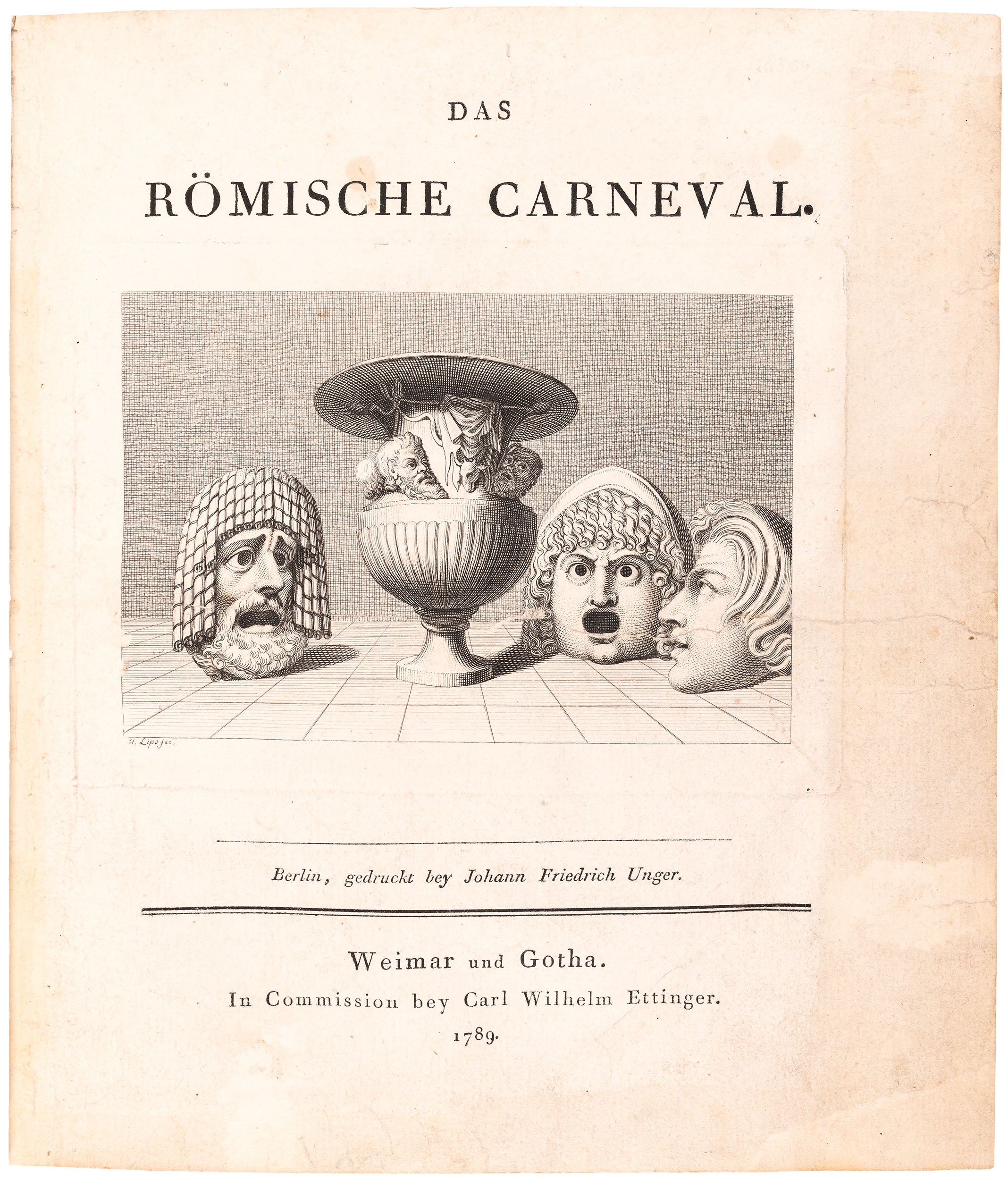 Das Römische Carneval: from the library of the statesman Carlo Schmid