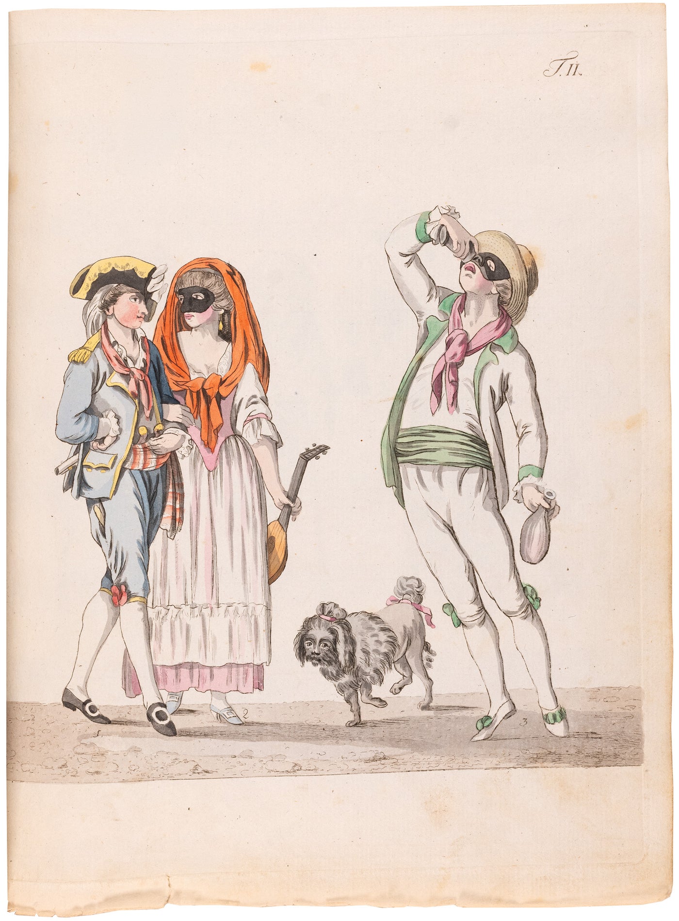 Das Römische Carneval: the famously rare first edition, entirely uncut and preserving both illustrated wrappers