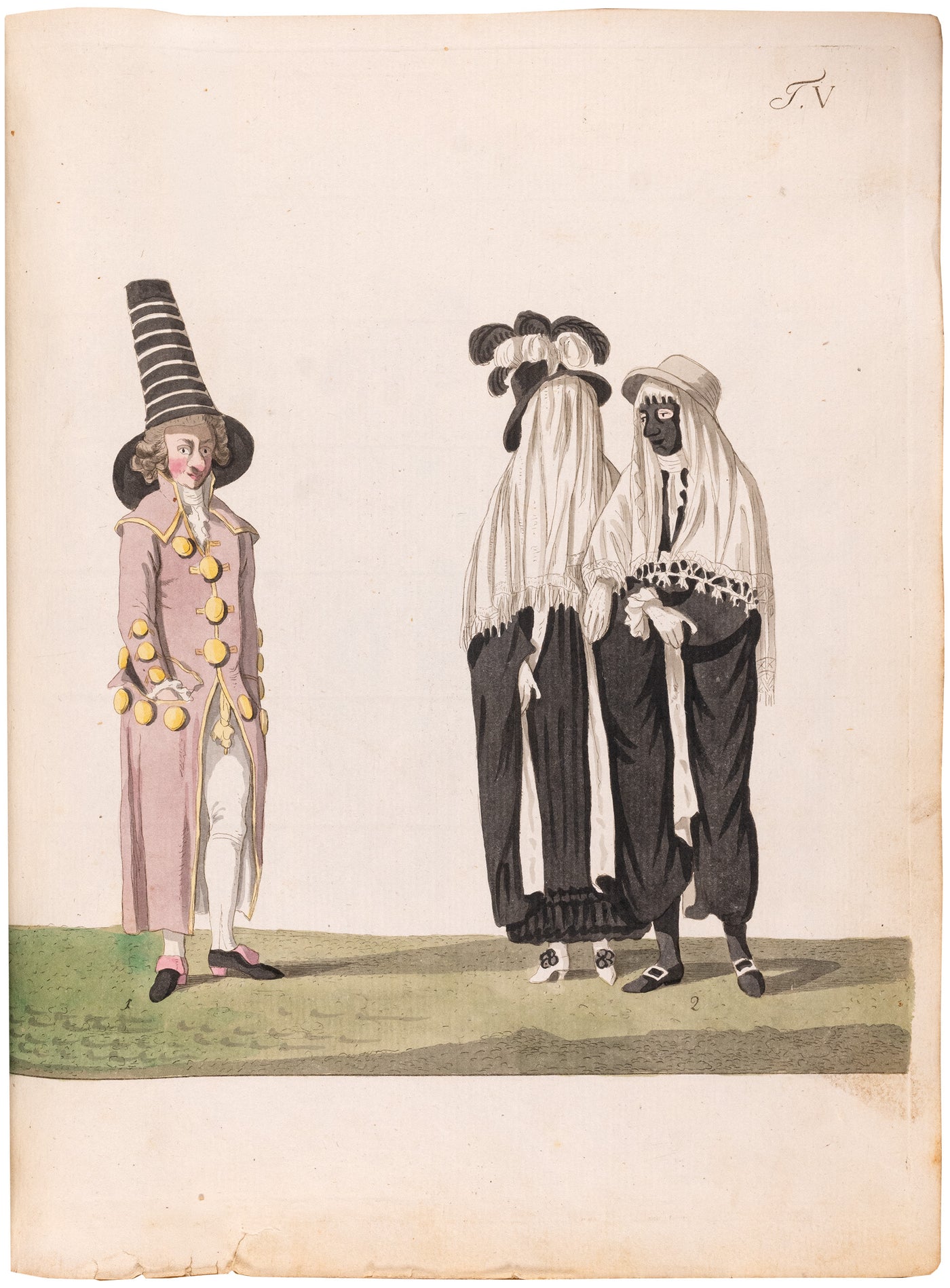 Das Römische Carneval: the famously rare first edition, entirely uncut and preserving both illustrated wrappers