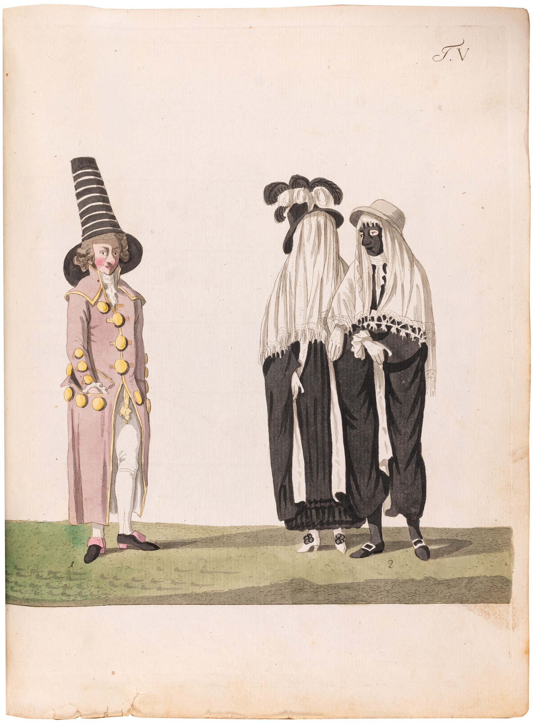 Das Römische Carneval: the famously rare first edition, entirely uncut and preserving both illustrated wrappers