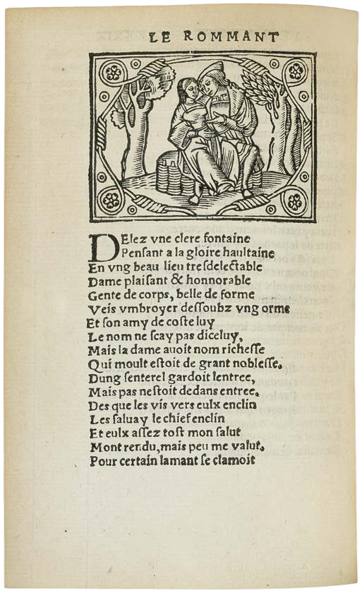 The First Roman de la Rose Printed in Roman Type