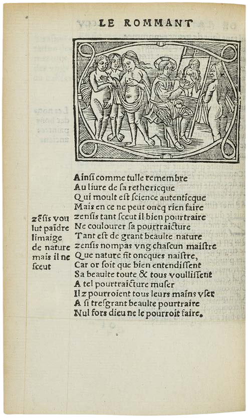 The First Roman de la Rose Printed in Roman Type