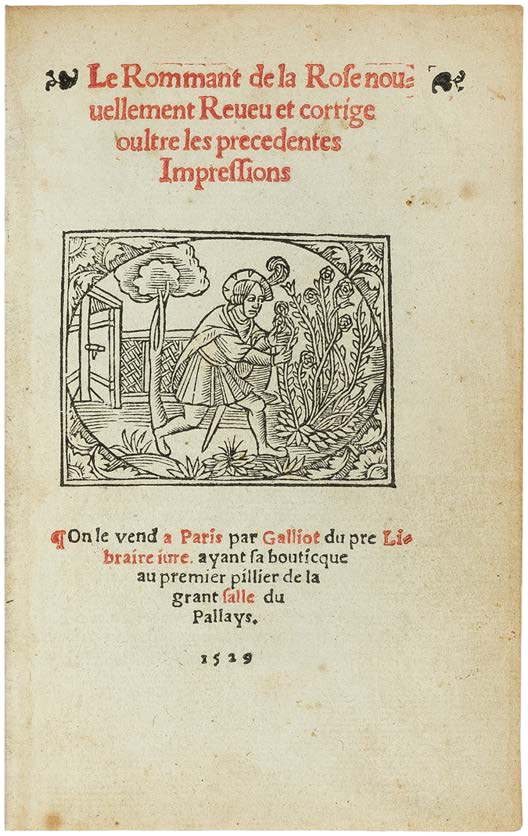 Vintage book page with text and illustration of a person tending to plants.