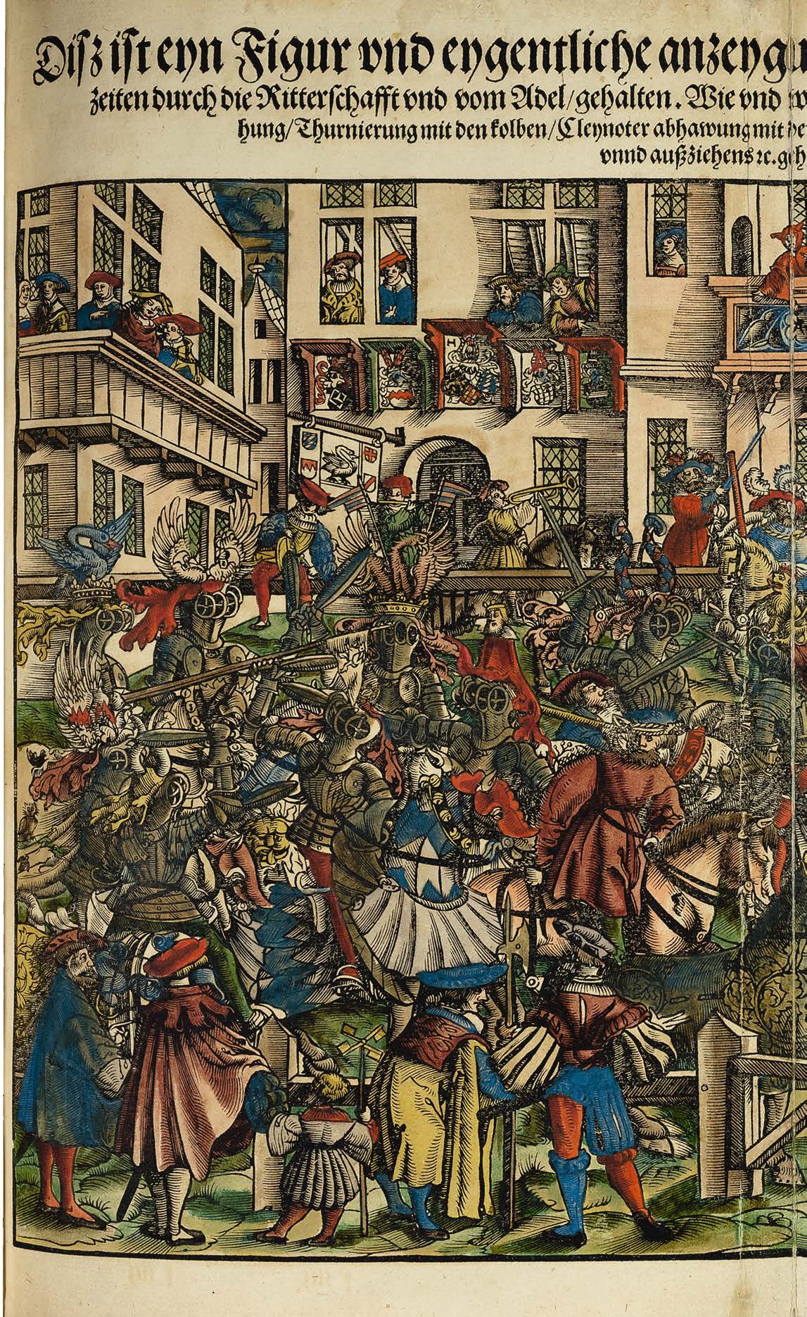 The Second Edition of Rüxner’s Tournament Book in Contemporary Colour with Noble Provenance