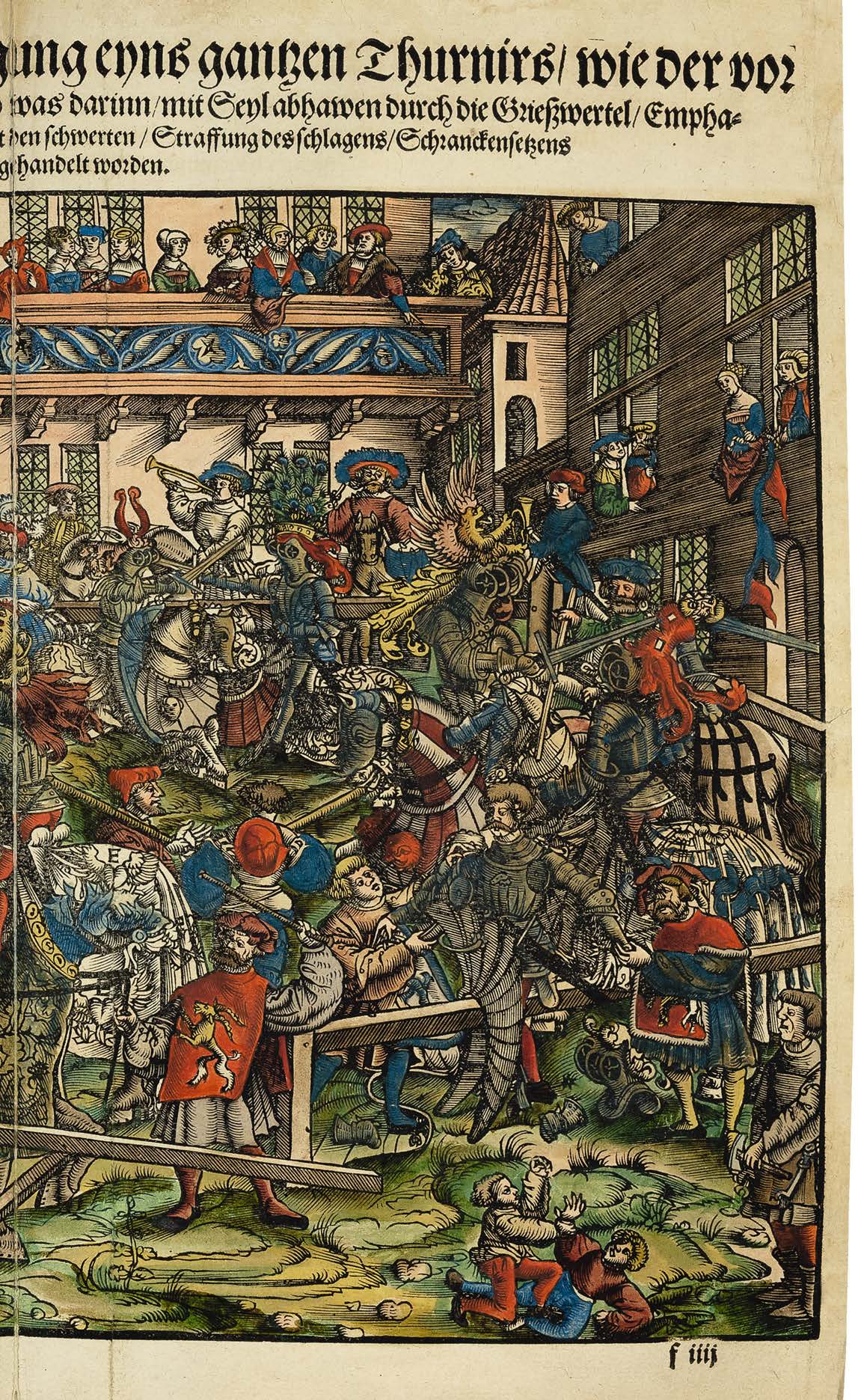 The Second Edition of Rüxner’s Tournament Book in Contemporary Colour with Noble Provenance