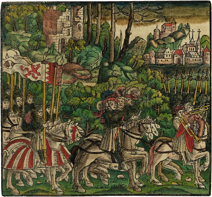 The Second Edition of Rüxner’s Tournament Book in Contemporary Colour with Noble Provenance