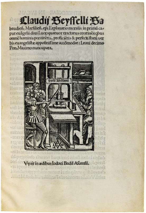 Very Probably the Copy Intended for King Francis I of France