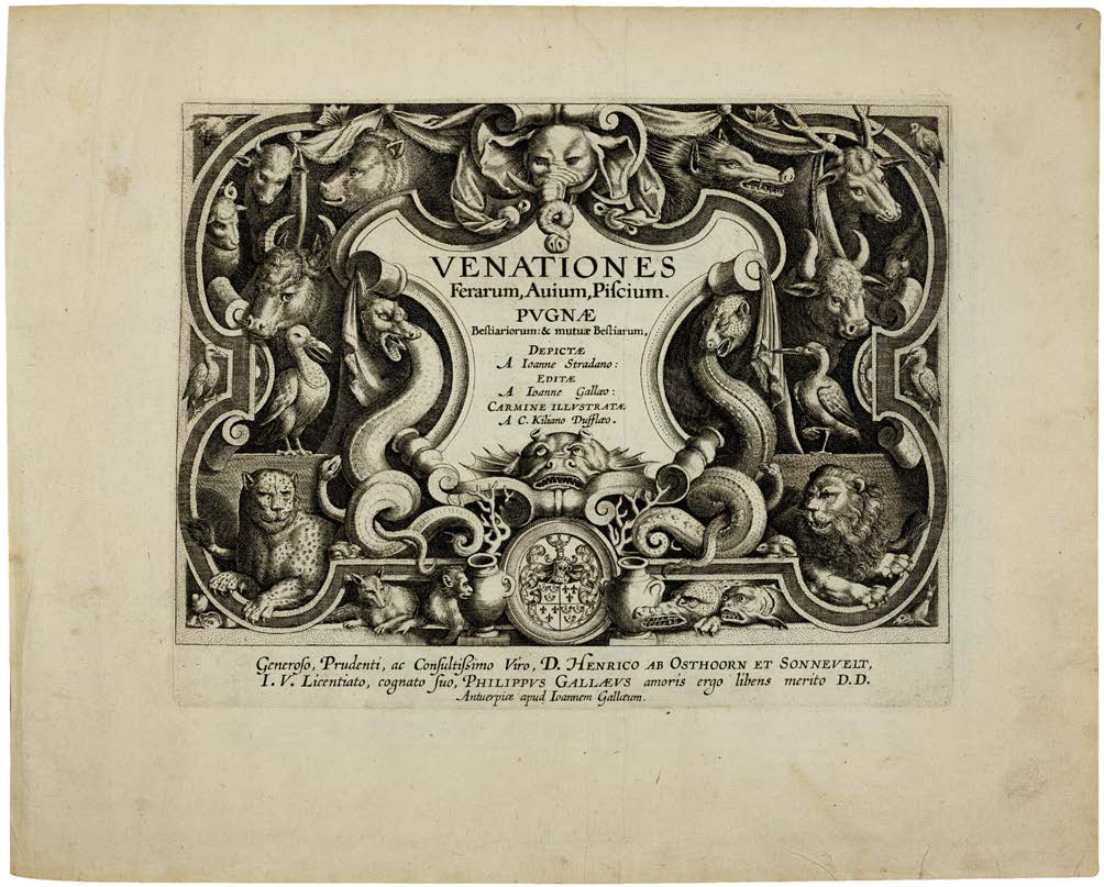 Hunting, Combat, Spectacle, and Survival on 104 Monumental Engravings of the Late Renaissance